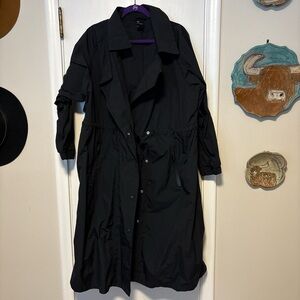 All in Motion Women's Black Trench Coat